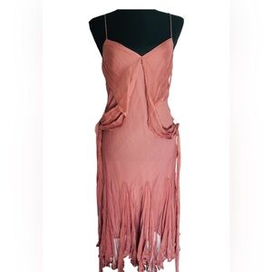 Pink Chiffon dress, size small